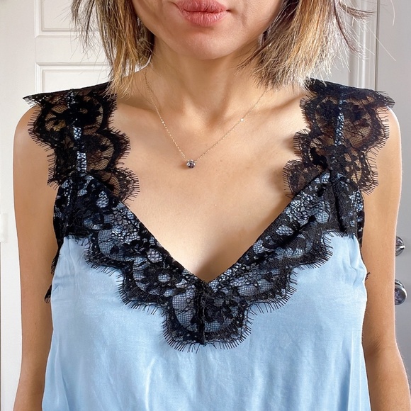#51 Boho Eyelash lace Tank Top - Picture 4 of 13
